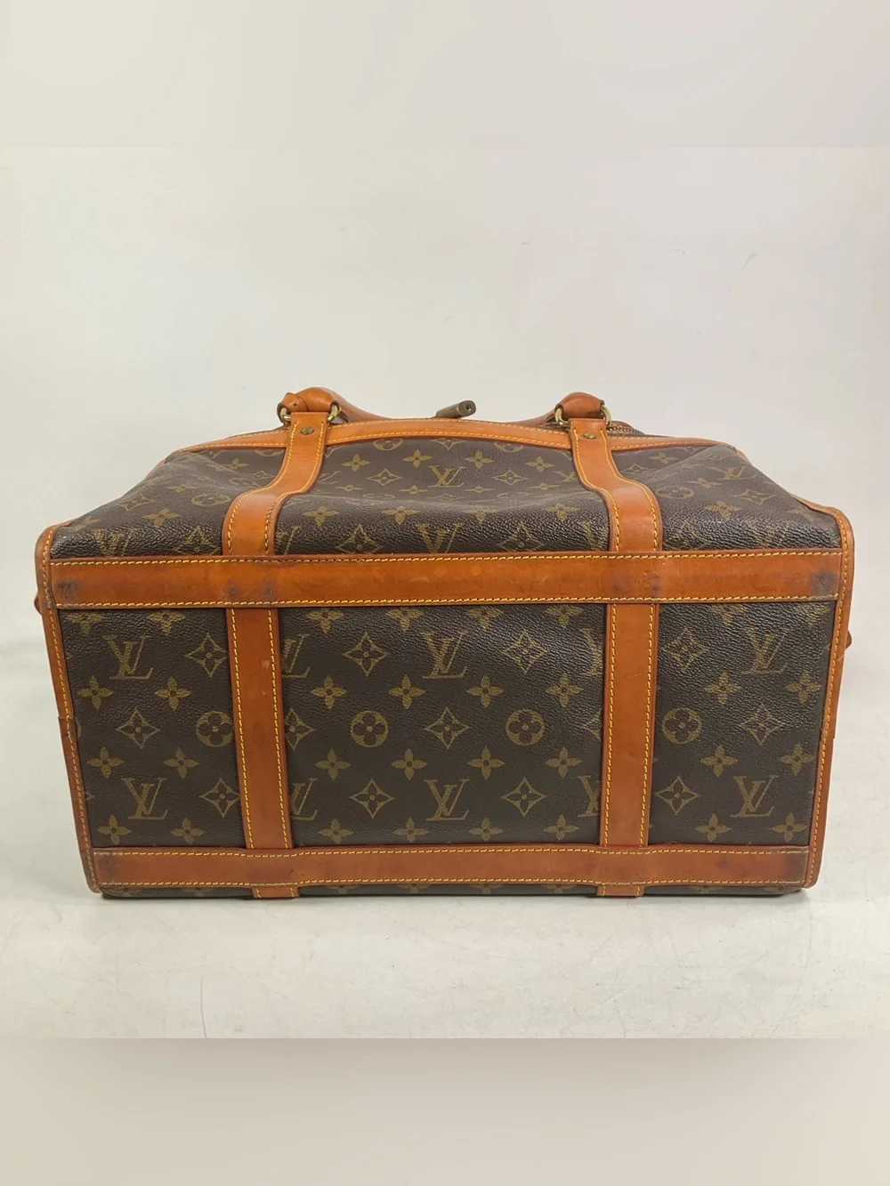 Louis Vuitton Monogram Sac Chien 40 Pet Carrier Dog Bag With Shoulder Strap
